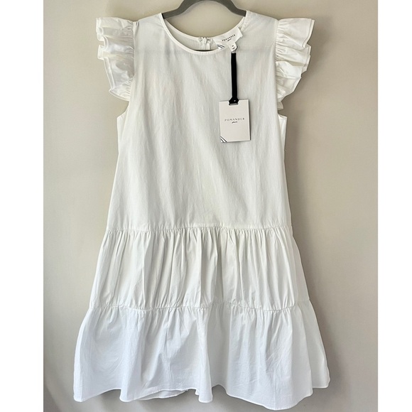Tuckernuck | Pomander Place | NWT Ivory White Corrine Flutter Sleeve Dress - Picture 1 of 7
